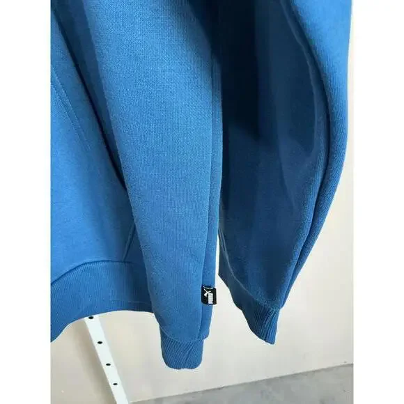 PUMA Blue Men's Hoodie with Logo - Picture 5 of 8